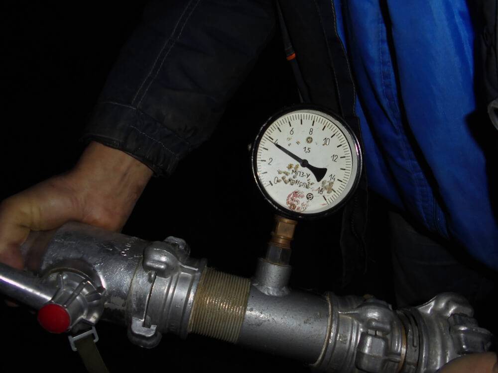 Испытания на водоотдачу внутреннего противопожарного водопровода, смонтированного в ТЦ «SELGROS Cash & Carry»