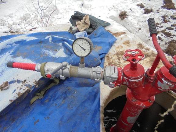 Испытания пожарных гидрантов на водоотдачу в ЖК «МАЯК»