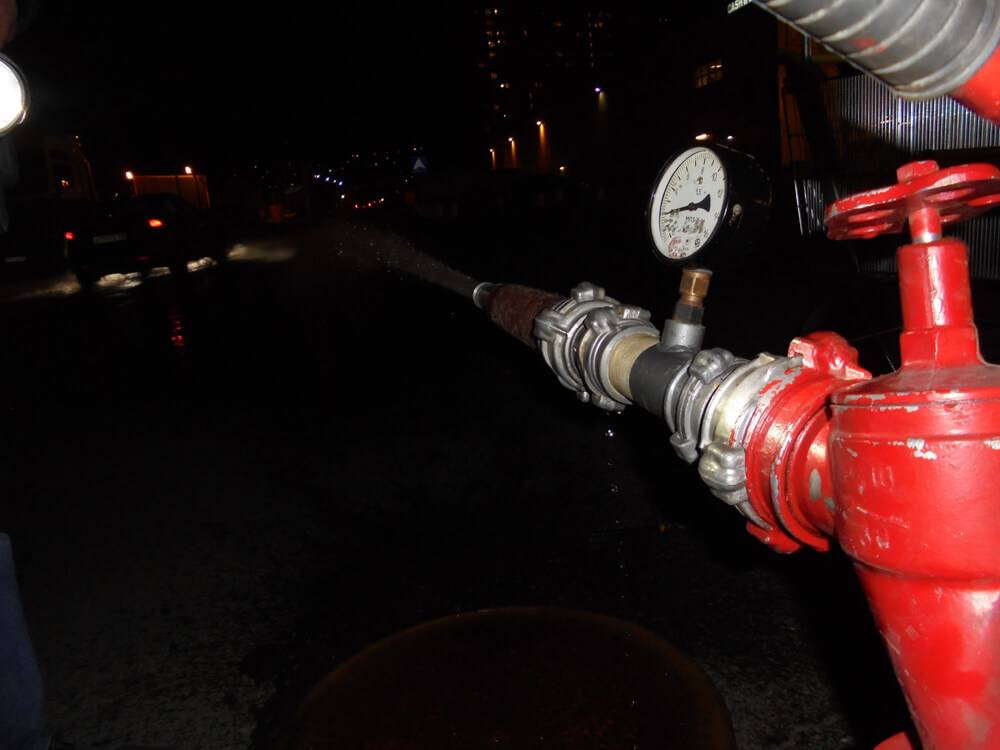 Проверка внутреннего противопожарного водопровода на водоотдачу